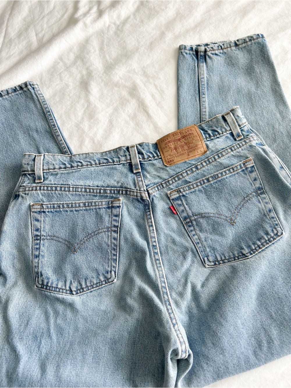 Levi's Vintage 550s Light Blue Vintage-Style High Waist Jeans